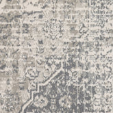 6' x 9' Gray Medallion Power Loom Area Rug